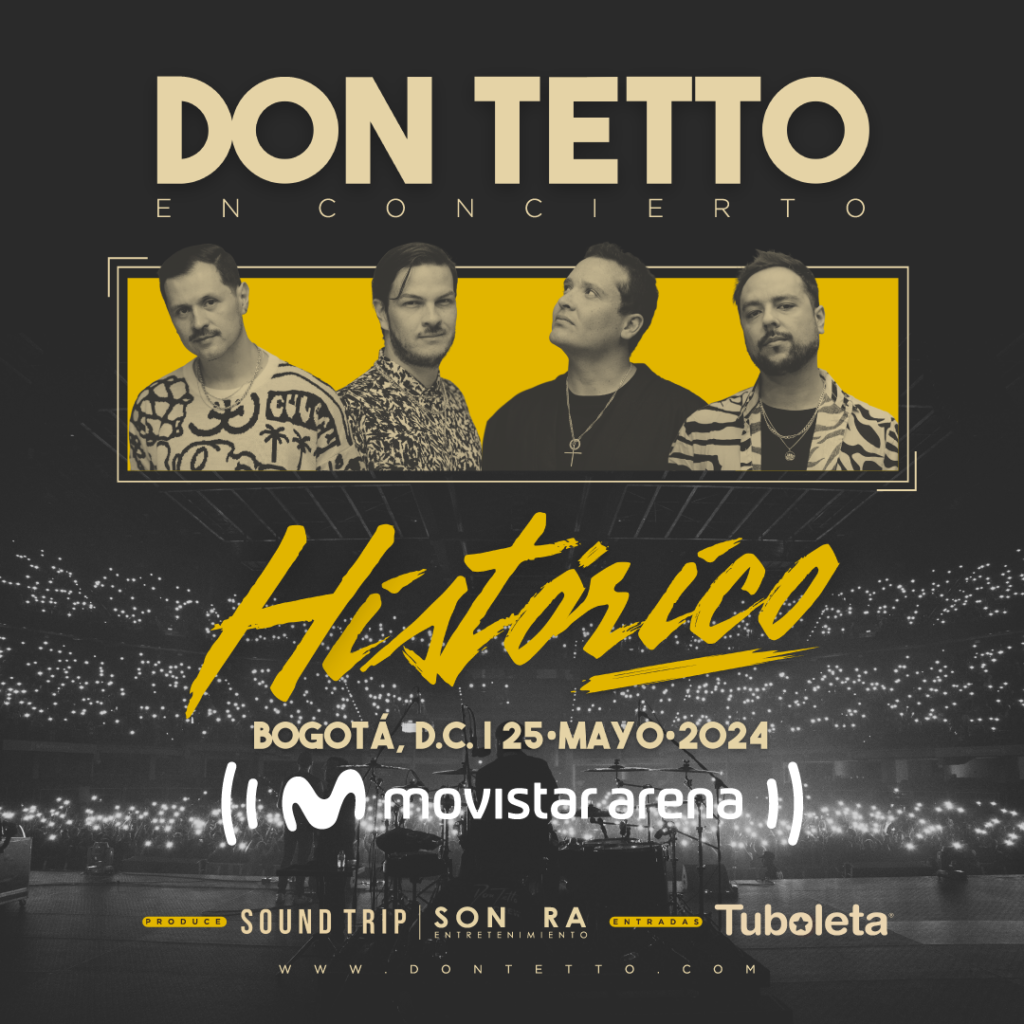 Don Tetto celebrará sus más de 20 años de carrera con concierto en el Movistar Arena