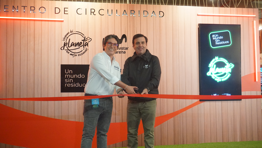 El Movistar Arena y Coca-Cola inauguran el primer 'Centro Interactivo de economía circular' de América Latina