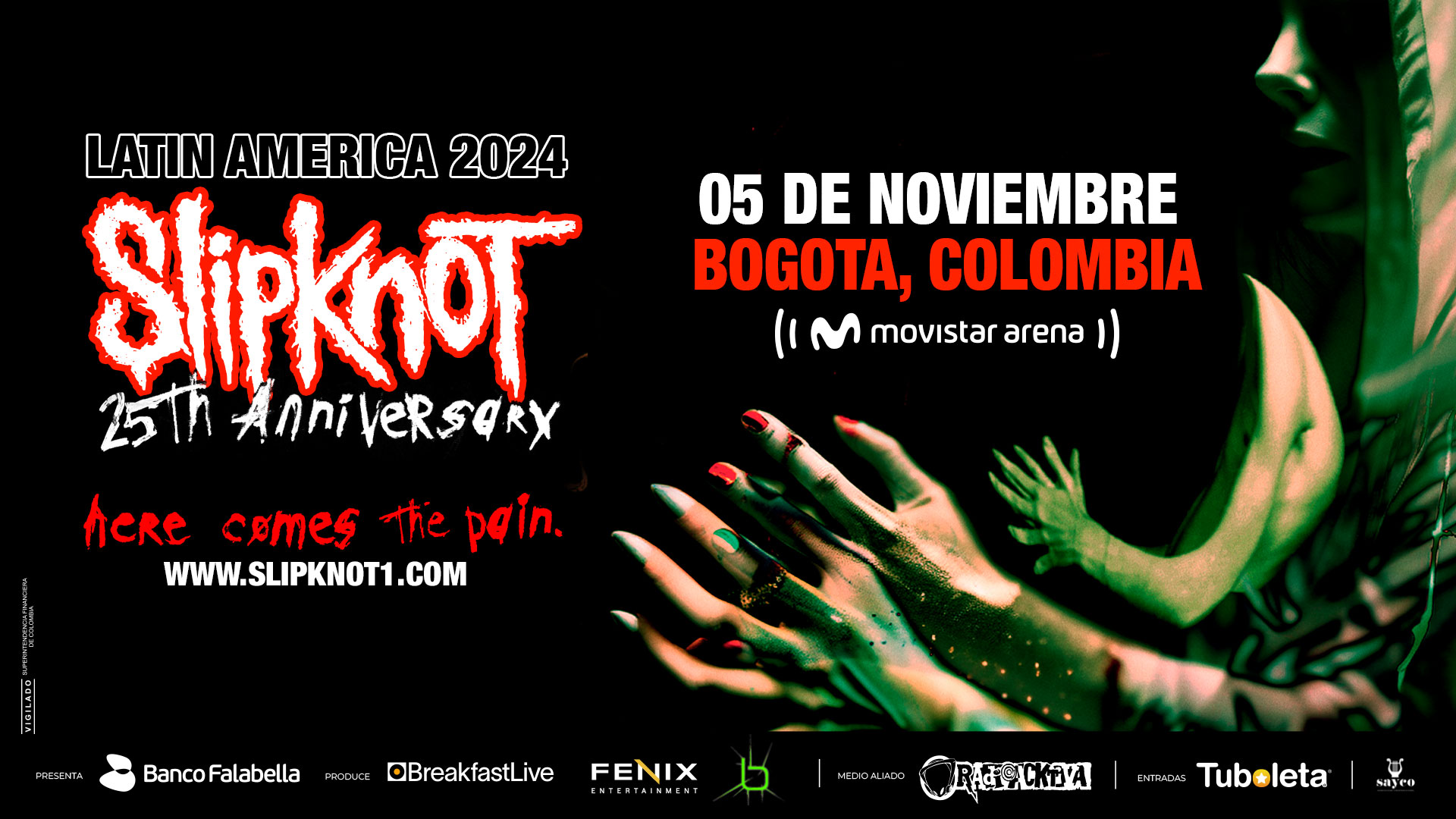 SLIPKNOT 25TH ANNIVERSARY | Movistar arena