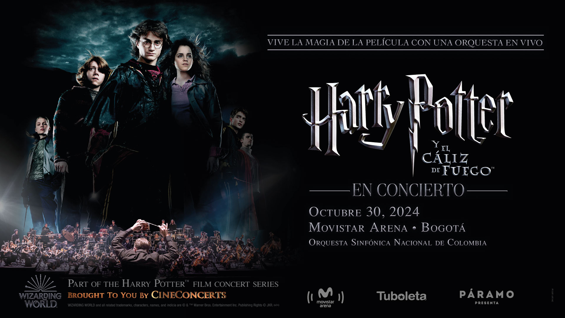 harry potter y el caliz de fuego en concierto