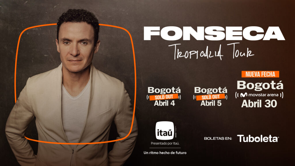 Fonseca en Bogotá: No te pierdas su concierto en el Movistar Arena