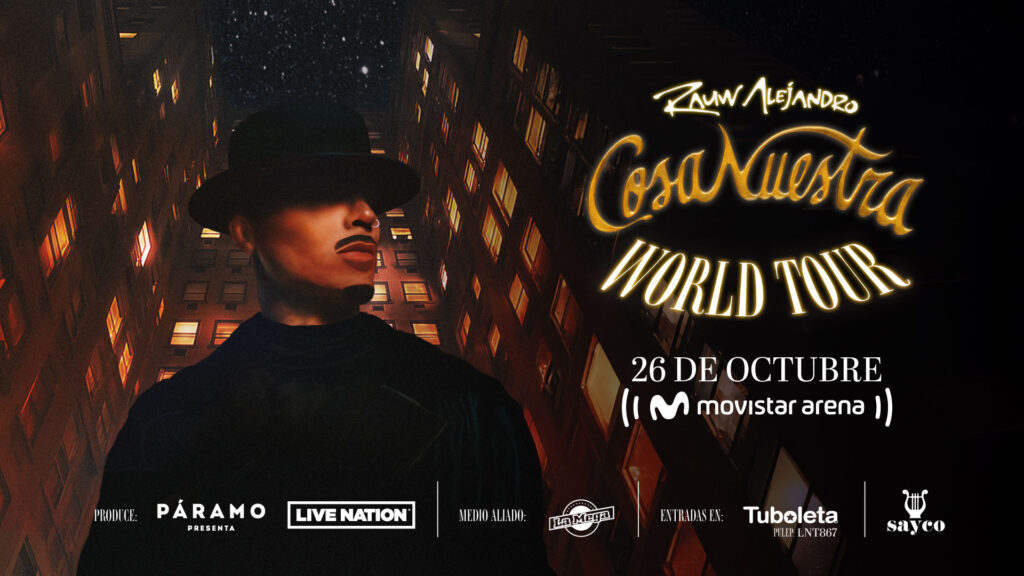 ¡Rauw Alejandro llega con Cosa Nuestra World Tour a Bogotá este 2025!