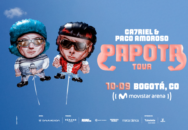 ca7riel y paco amoroso papota tour bogota