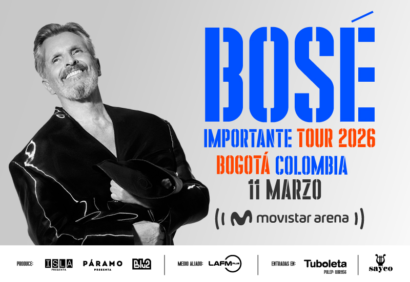 MIGUEL BOSÉ | IMPORTANTE TOUR 2026 2