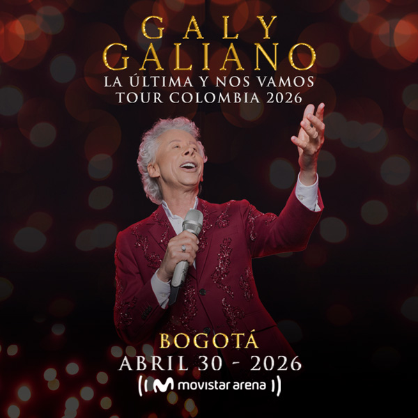 Galy Galiano en Bogotá 2026