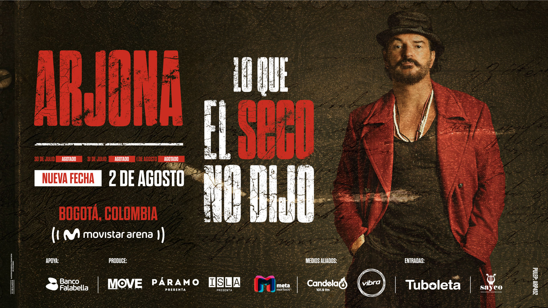 ricardo arjona lo que el seco no dijo cuarta fecha 4