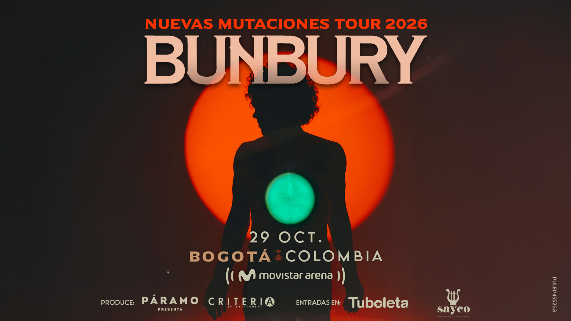 bunbury nuevas mutaciones tour 2026 4