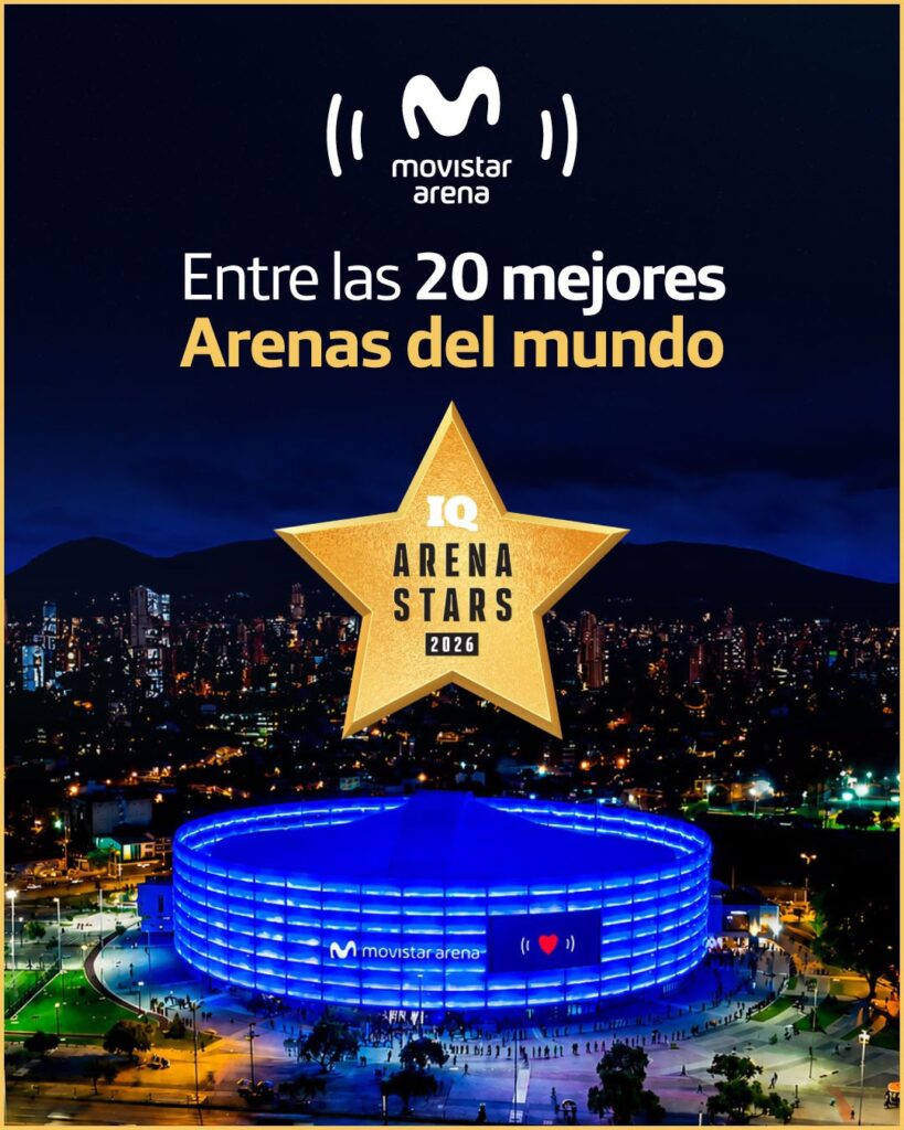 Movistar Arena, entre las 20 mejores arenas del mundo