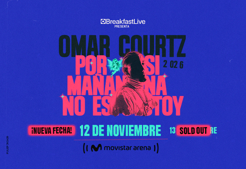 Omar Courtz en Bogotá: dos fechas del Por Si Mañana No Estoy World